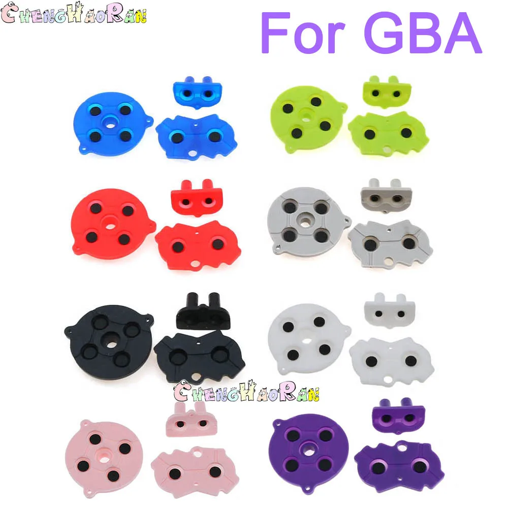 1set 8colors Colorful Rubber Conductive Buttons A-B D-pad for GameBoy Advance GBA Silicone Start Select Keypad