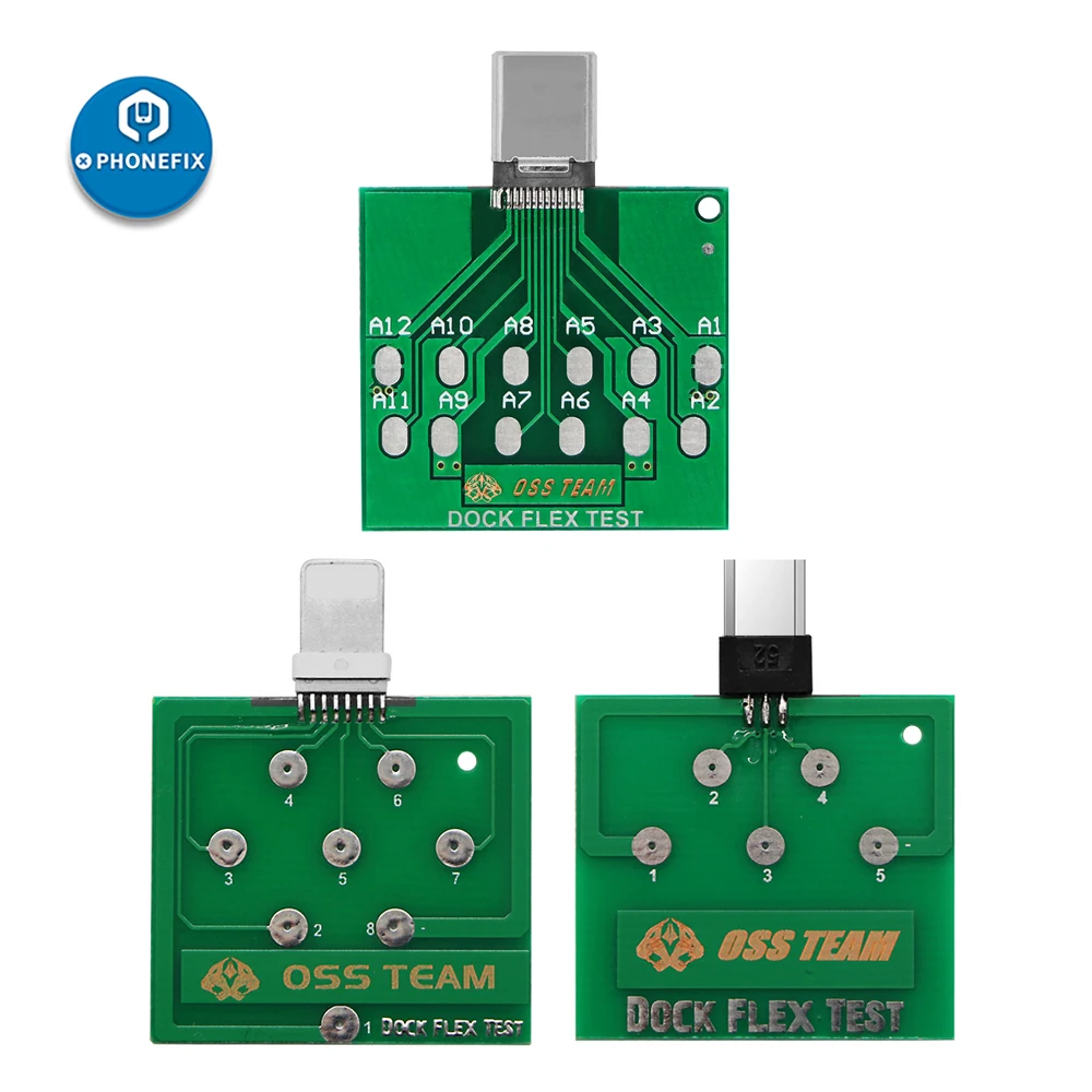 Micro USB PCB Test Board Charging Dock Flex Tester Repair for iPhone Andorid Battery Power Fix Tool