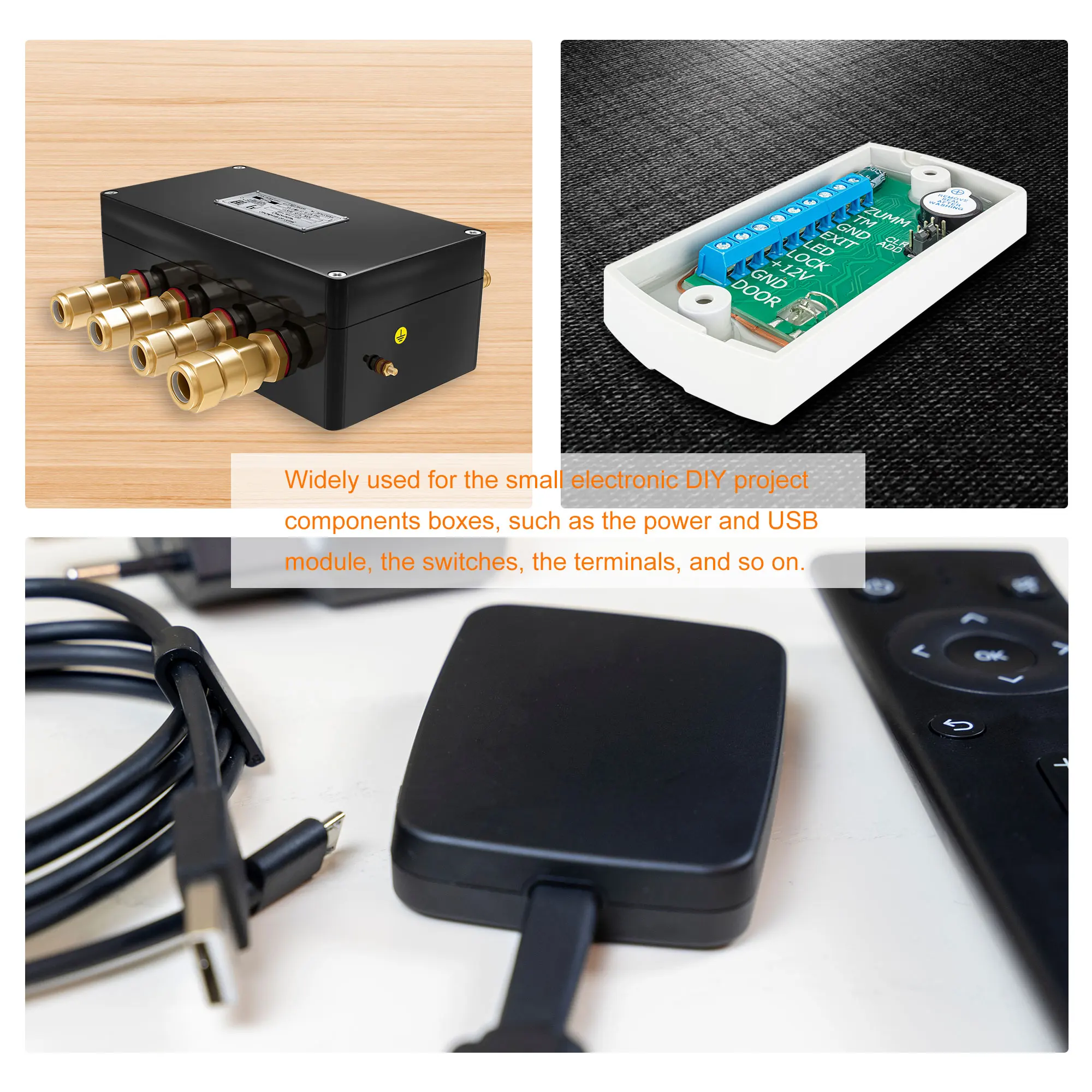 5pcs 50x28x15mm Mini Dustproof ABS Plastic Project Box Junction Box Housing Instrument Case Enclosure Box Electronic Supplies