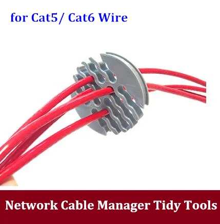 24 wire Cat6 Category 6 /Cat5 Category 5 Cables Organizer for Office / Computer / Home Arrangement Tidy Tool Network Cable Combs