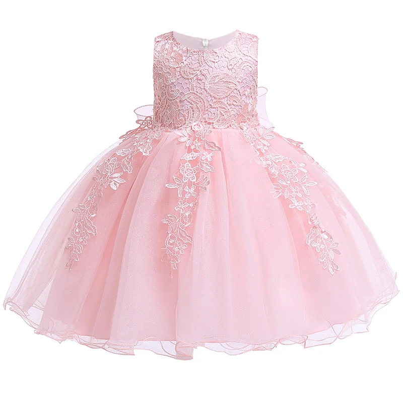 Baptism 1st Birthdays Dress For Newborn Dresses Infantil Christening Clothes Big Bow Baptism Princess Tutu Dress 0 3 24M