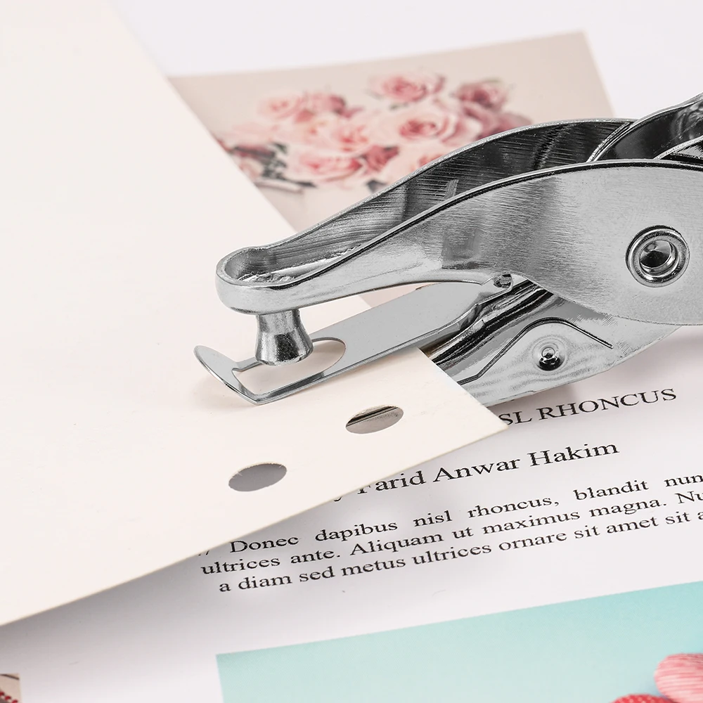 1 Pcs Metal Hand Paper Punch Craft Sheet Single Hole Puncher For Earring Necklace Scrapbooking Punches Materials 3/6mm Hole Size