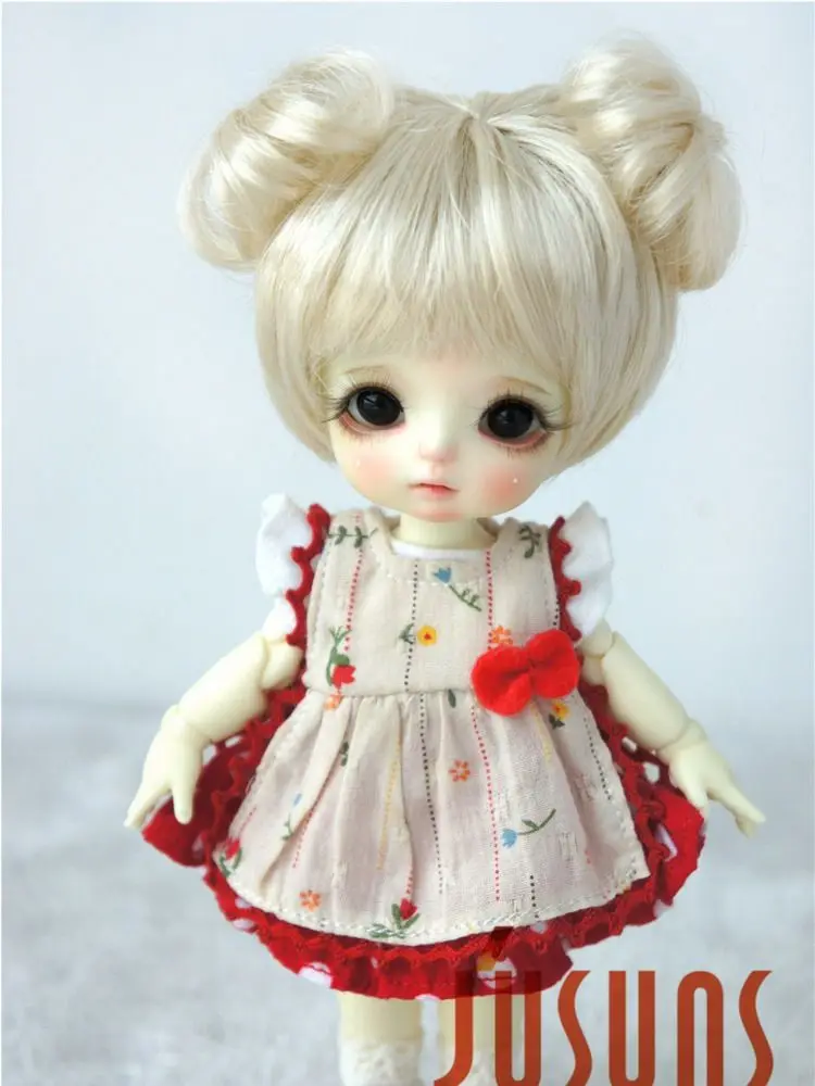 

JD301 Лидер продаж, милый синтетический мохеровый парик BJD 1/8 1/6 1/4, двойной концентрический хвост OB11 YOSD MSD, аксессуары для волос куклы Блайт