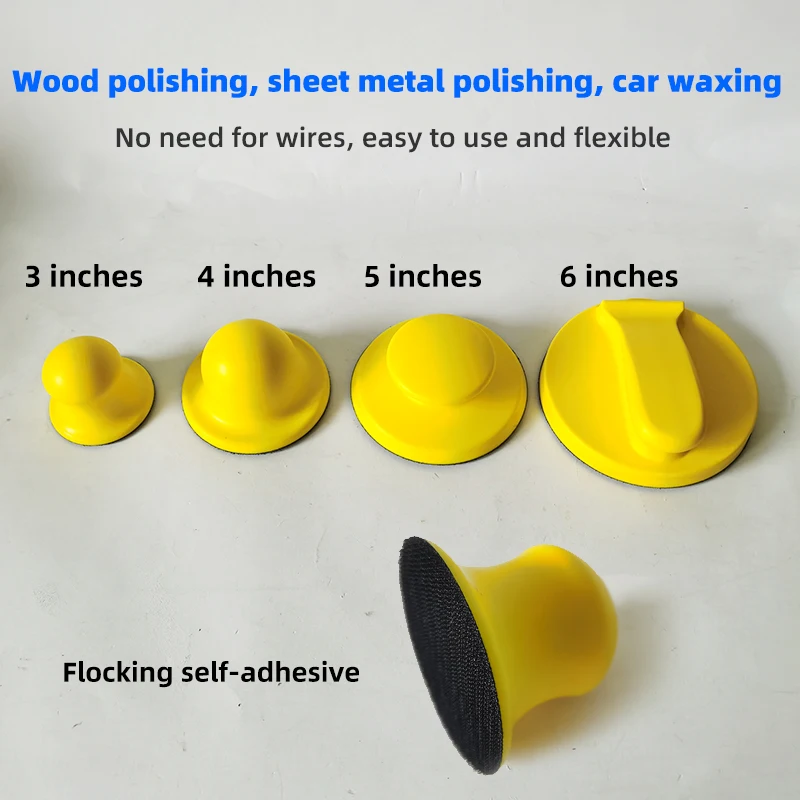 Car Putty Moagem Ash Push Plate 5 Polegada 125mm 6 Polegada Round Auto-adesivo Lixa Backing Board