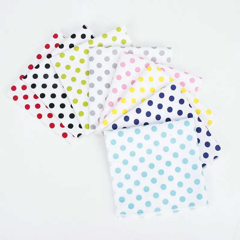 Pañuelos de algodón con estampado colorido para hombre, pañuelo de bolsillo cuadrado de moda, informal, rojo, azul marino, toallas
