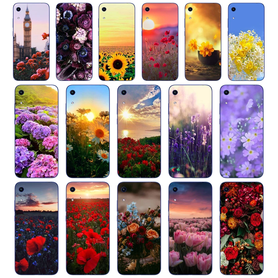 279FG Red Poppies cornflowers Soft Silicone Tpu Cover Case for Huawei Honor 8A 9A 8S 9S Pime 10i 20i Case