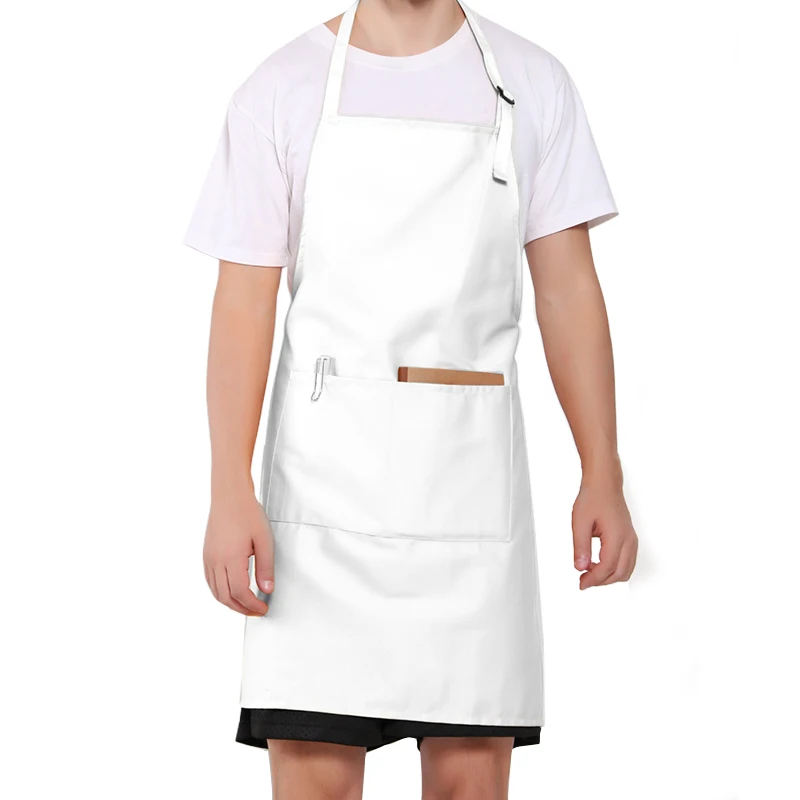 Original KEFEI Kitchen Aprons Chef Personalized Aprons Adjustable Neck with 2 Pockets 10 Colors