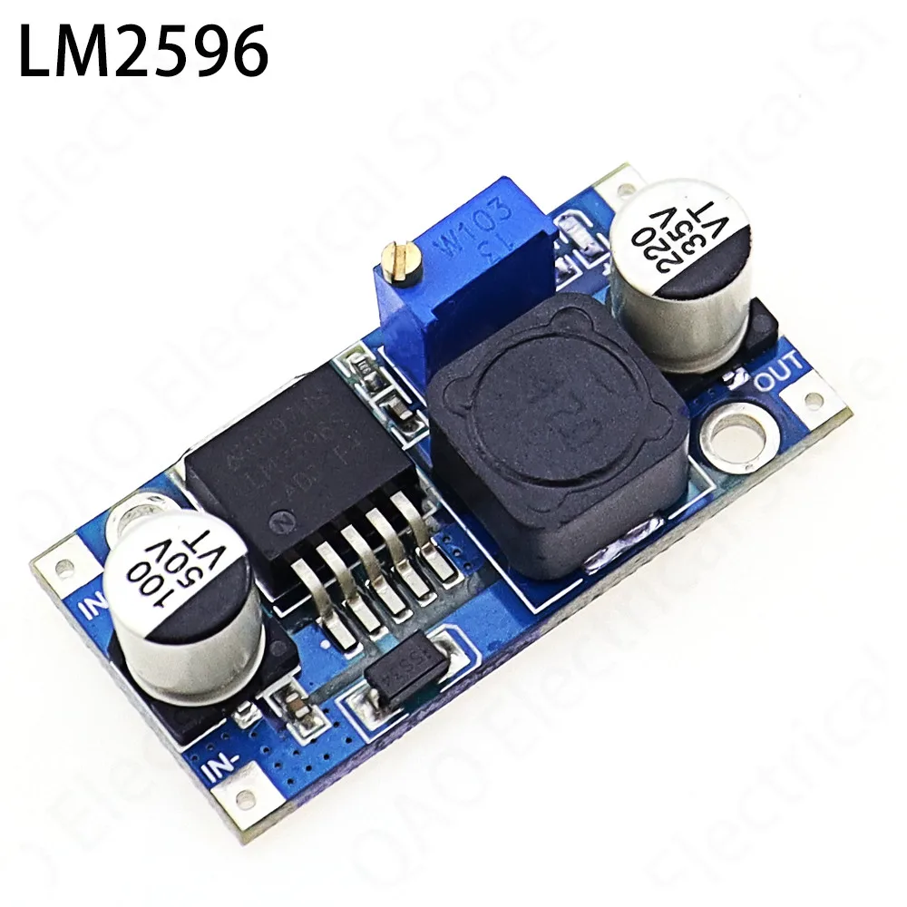 DIP 1PCS DC-DC Buck Converter Step Down Module LM2596 Power Supply Output 1.25V-30V