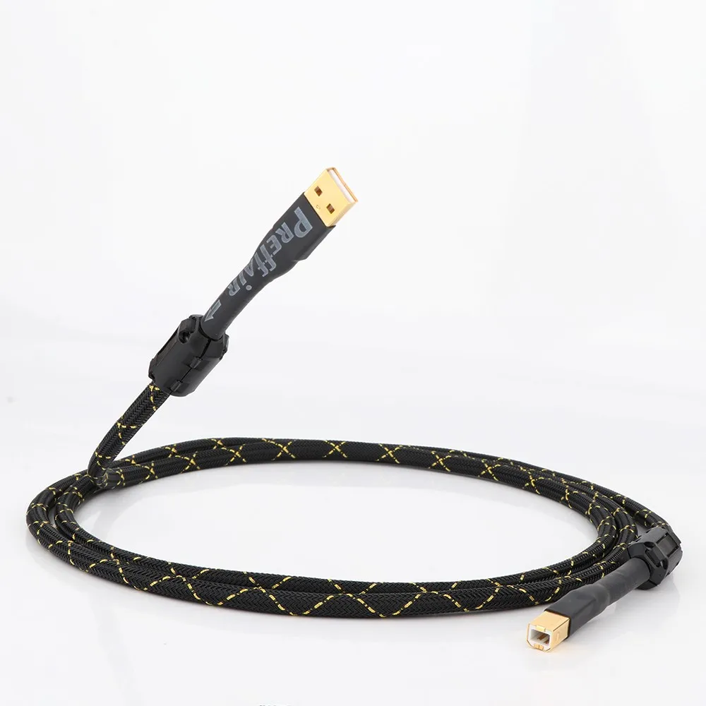 Preffair HIFI 4N OFC Kupfer USB Kabel USB Typ A Zu B Datenkabel HiFi USB Audio Video Kabel DAC PC Audio Video Datenkabel – Detail 1