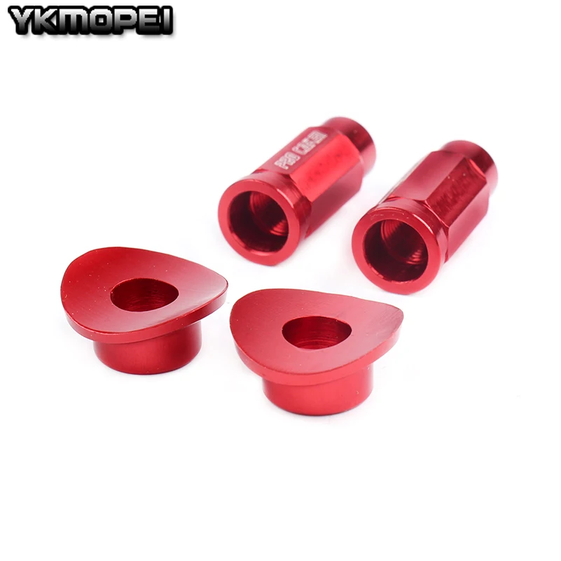 New Motocross Dirt Bike Anodized Red CNC Rim Lock Nuts & Washer Kit For Honda CR125 CR250 CRF250 CRF450