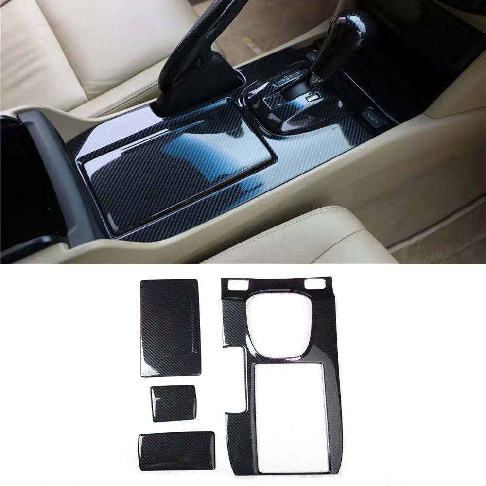 4pcs/set Car Interior Moulding Accessories For Honda Accord 8th 2008-2012 Car Gear Shift Box Panel Cover Trim Stickers ABS