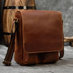 New Arrivals Genuine Leather Shoulder Bag High Quality Crossbody Bag Men Male Sling Bag Messenger Bag boys school bag male bag