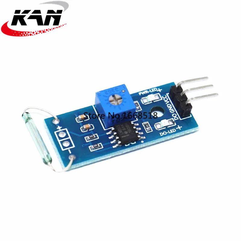 Módulo de sensor reed magnetron módulo reed interruptor magnético para arduino kit diy