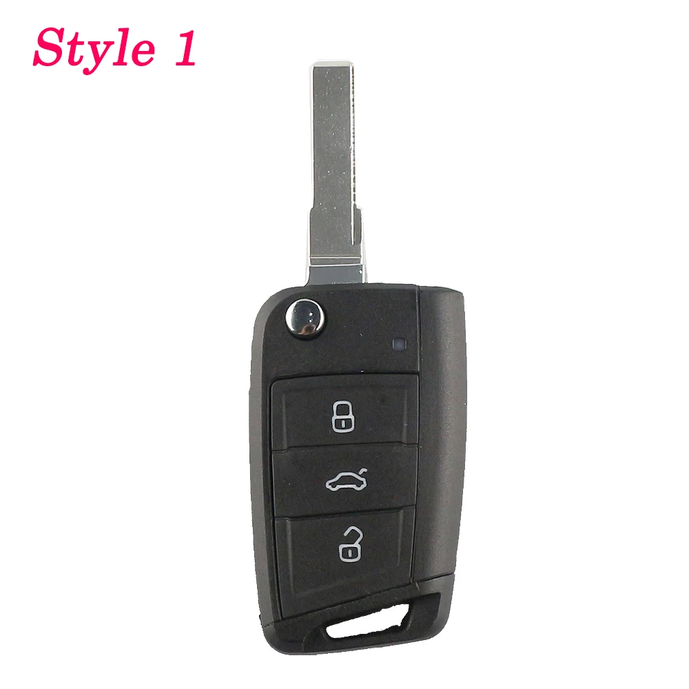 YIQIXIN 3 Buttons Flip Folding Remote Car Key Shell Replacement For Volkswagen VW Golf 7 4 5 GTI MK7 Skoda Octavia A7 Seat Leon