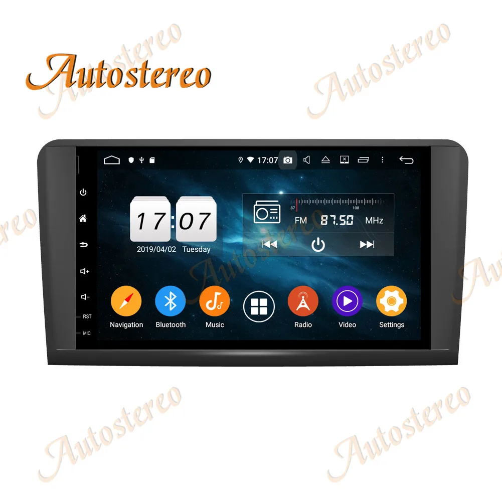 Car No DVD Player Android 9.0 8 Core GPS Map Navigation For Benz ML300/ML350/ML450/ML500 2005-2012 Head Unit Multimedia Player