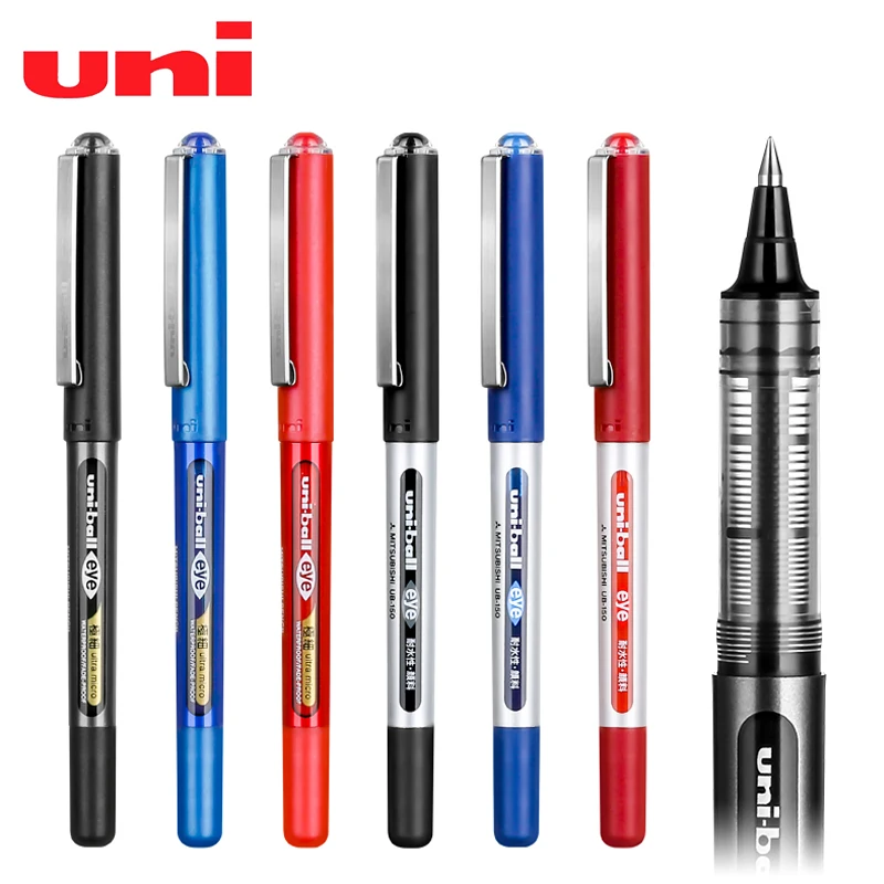 10 Pcs/Lot Japan UNI / Mitsubishi UB-150 Waterproof Gel Pen Roller Ball Pe 0.38mm 0.5mm 2018