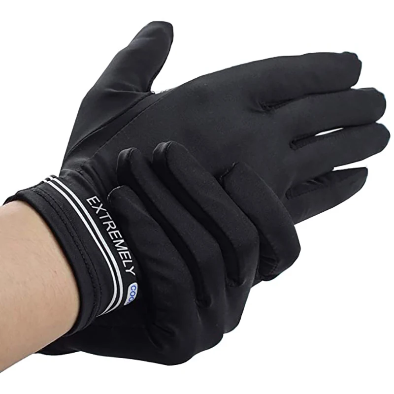 Summer Bicycle Full Finger Cycling Gloves Cooling For Biking Night Working Indoor Riding Outdoor