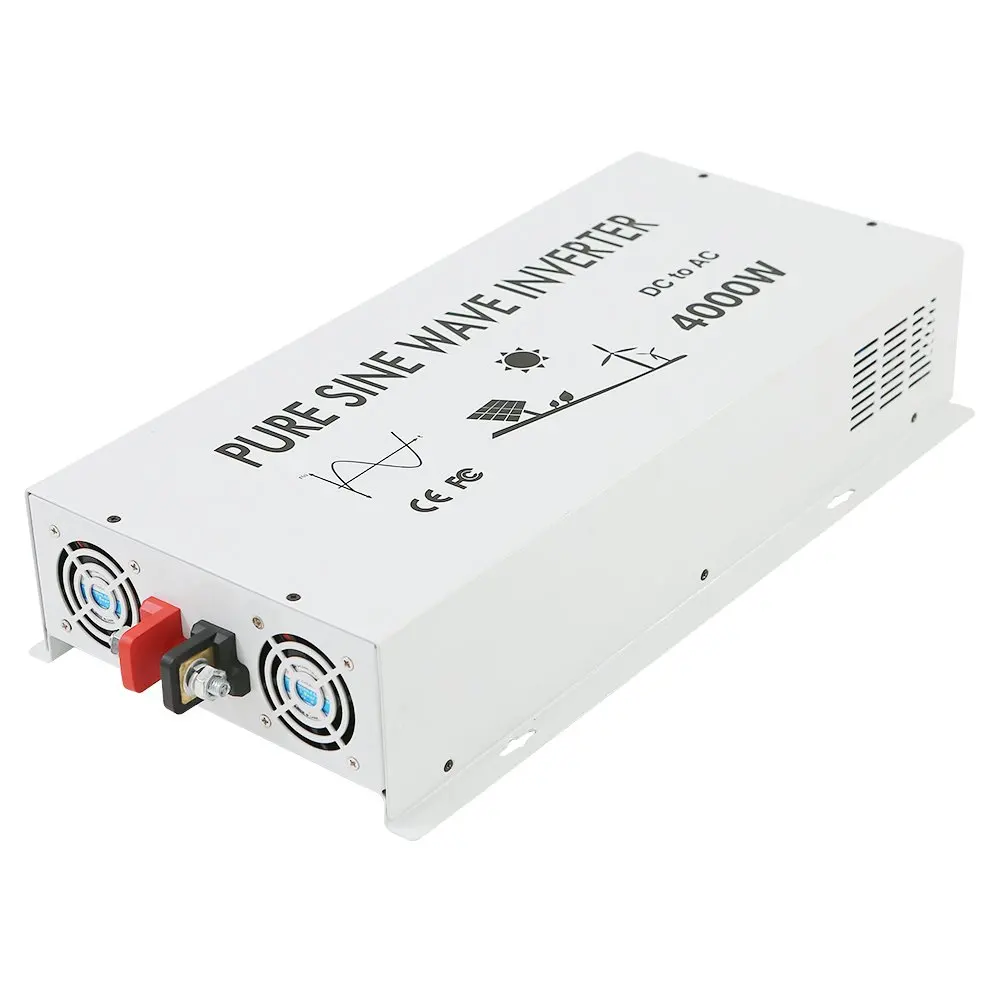 

Pure Sine Wave Solar Inverter 12V 120V 4000W Power Bank Converter Battey 24V/36V/48V/72 DC to 110V/220V/230V/240V AC Transformer