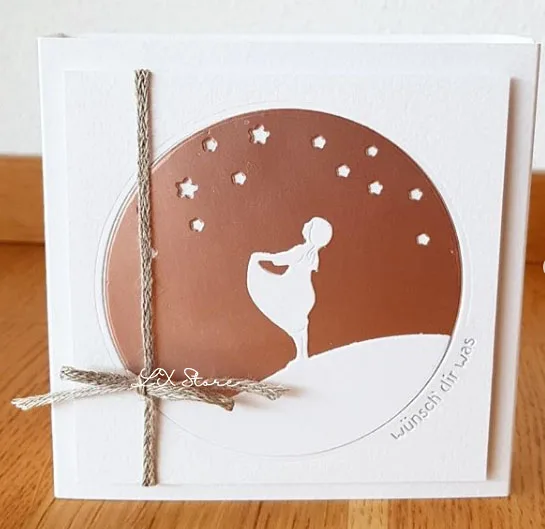 XLDesign Craft Metal Cutting Die cut dies semicircle star girl decoration scrapbook Album Paper Card Craft Embossing die cuts