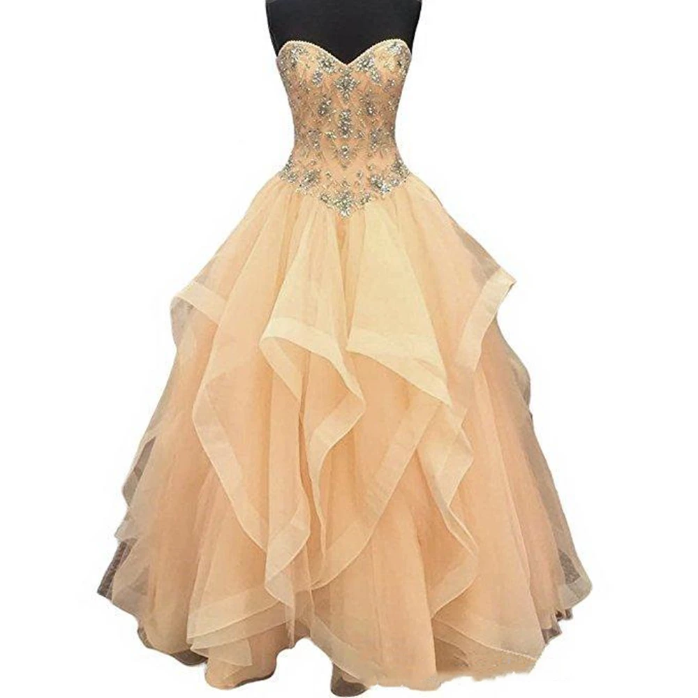 2022 Organza Ruffles Sweetheart Ball Gown abiti Quinceanera in rilievo dolce 16 anni Prom Party Gown Vestidos De