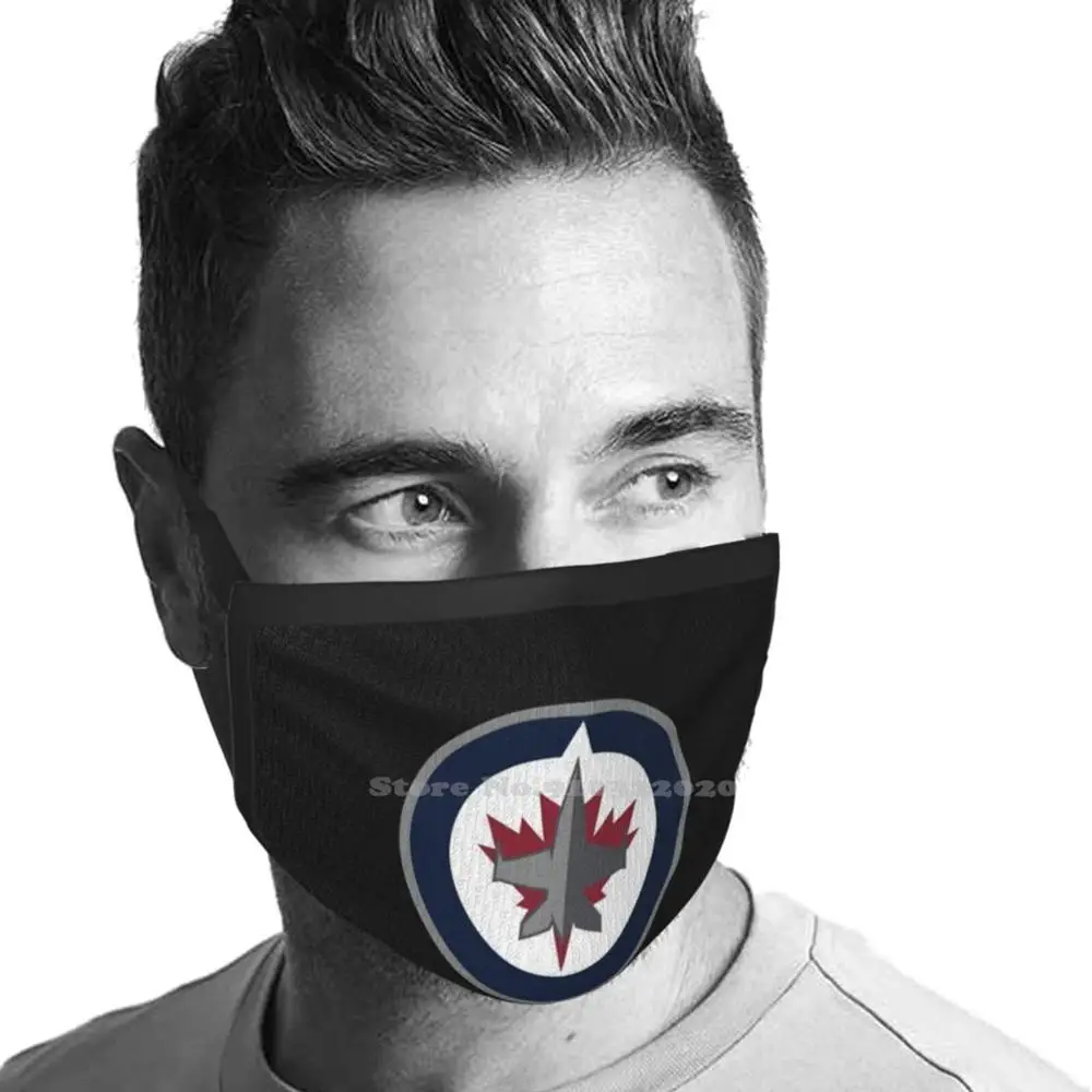 Jets - Winnipeg Summer Breathable Mouth Mask Face Masks Logo Jet Ice Hockey