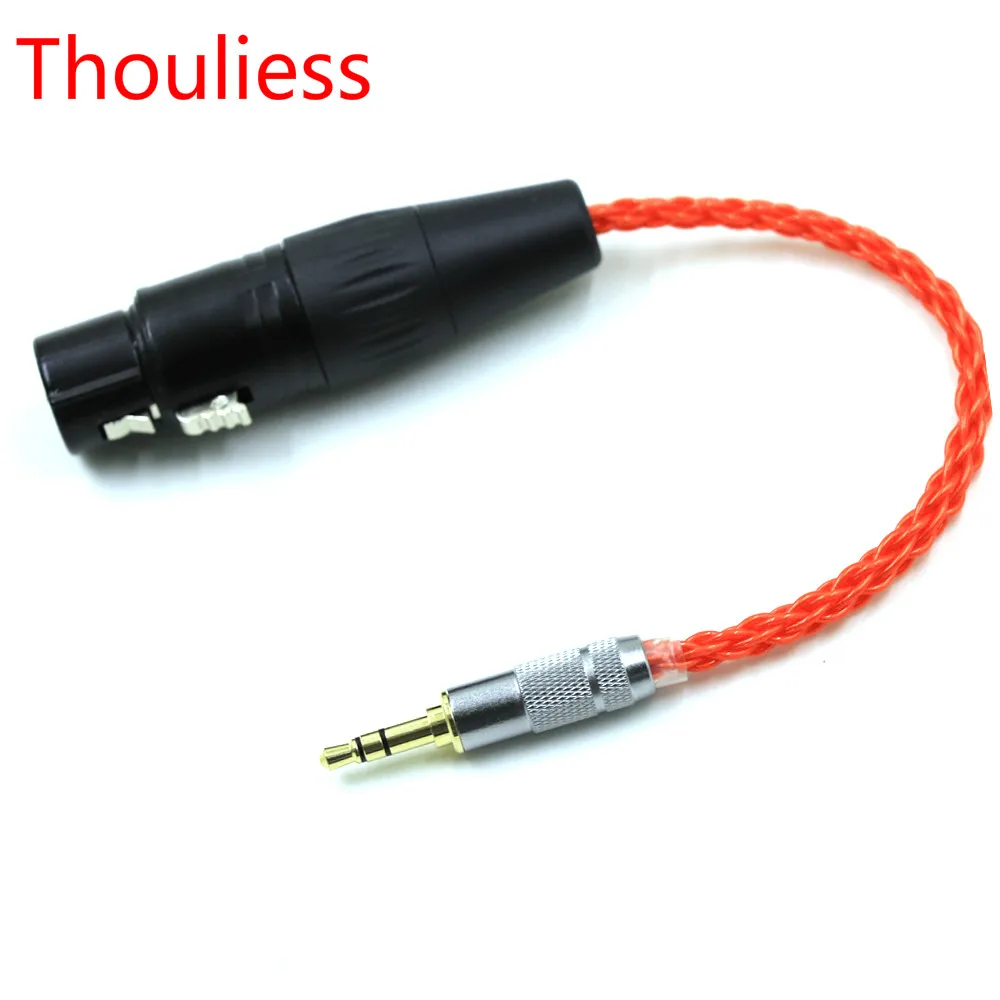 

Thouliess UPOCC Silver Plated 3.5mm Stereo 3pole Male to 4-Pin XLR Balanced Female Adapter Audio Cable