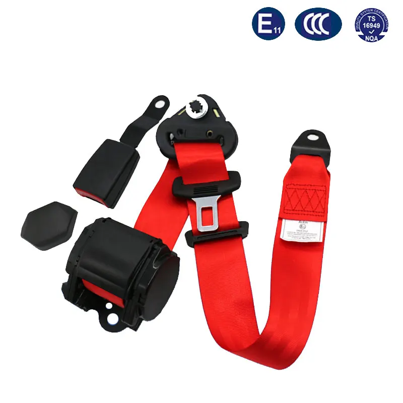 Hot CE Certification Retractable Car Seat Belts Passed Emergency Locking 3 Point  Auto Safety Belt Driver Safety Belt Auto Parts