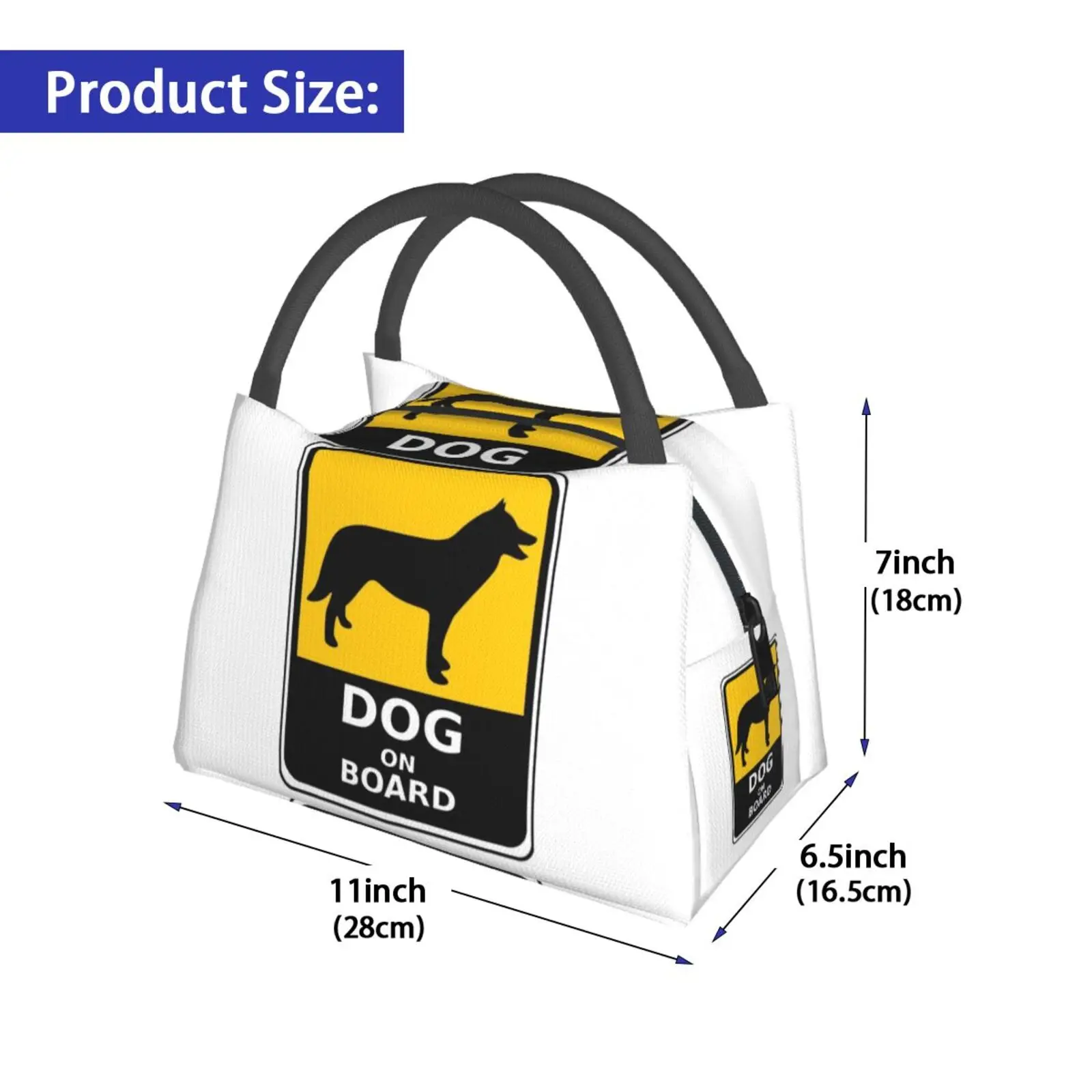 Portable Insulation Bag Dog On Board Sing Dog On Board Dog Dogs Shield Note Sign Dog Sign Dog Love Dog Lover