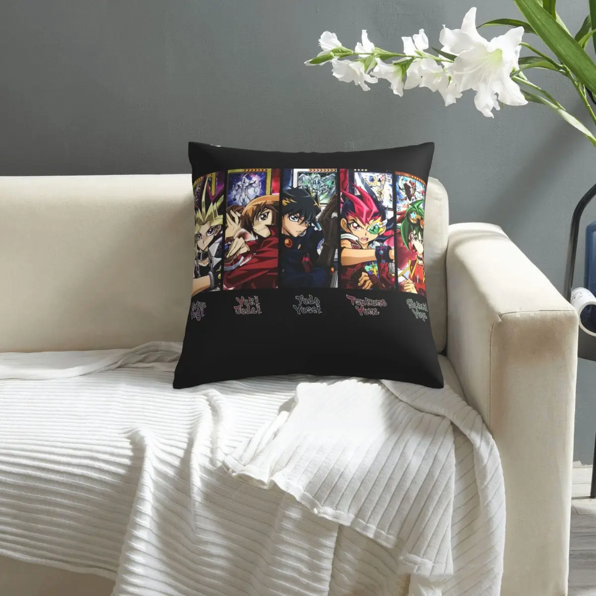 

Yugioh pillowcase printed cushion cover sofa waist pillow pillow cover