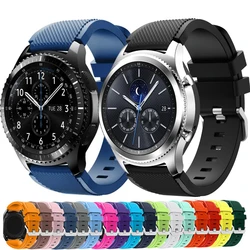 20mm 22mm opaska do Samsung Galaxy Watch 5/6/4/3/46mm/42mm/active 2/dresove s3 Frontier/sportowa silikonowa bransoletka Huawei GT 2/2E pasek