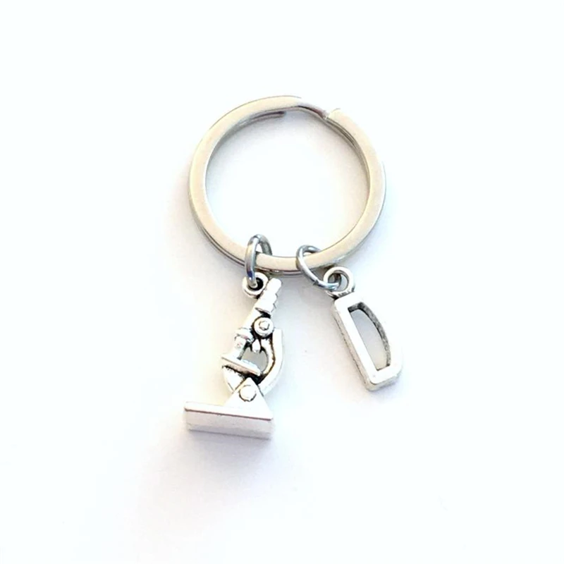 Microscope Key Chain Tiny Microscope Keyring Science Keychain Gift for Lab Technician Tech Gift for Teacher