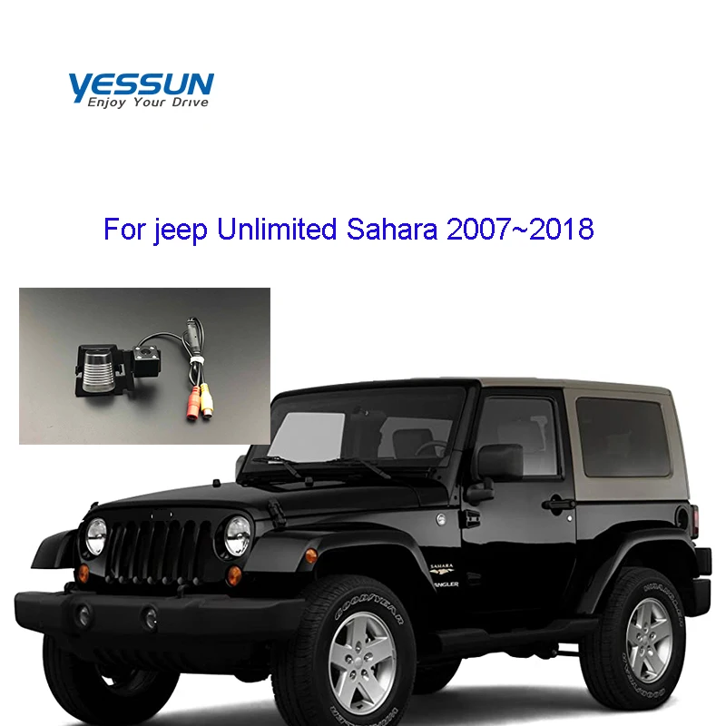 Yessun Car Rear View Camera For jeep Unlimited Sahara 2007~2018 night view backup License plate camera/reverse camera kits