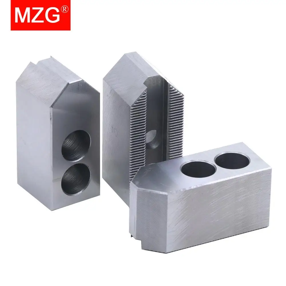 MZG 4 5 6 8 10 12 inch 90 Degree Standard Hollow Soft Jaw for CNC Lathe Holder Cutting Tool Machining