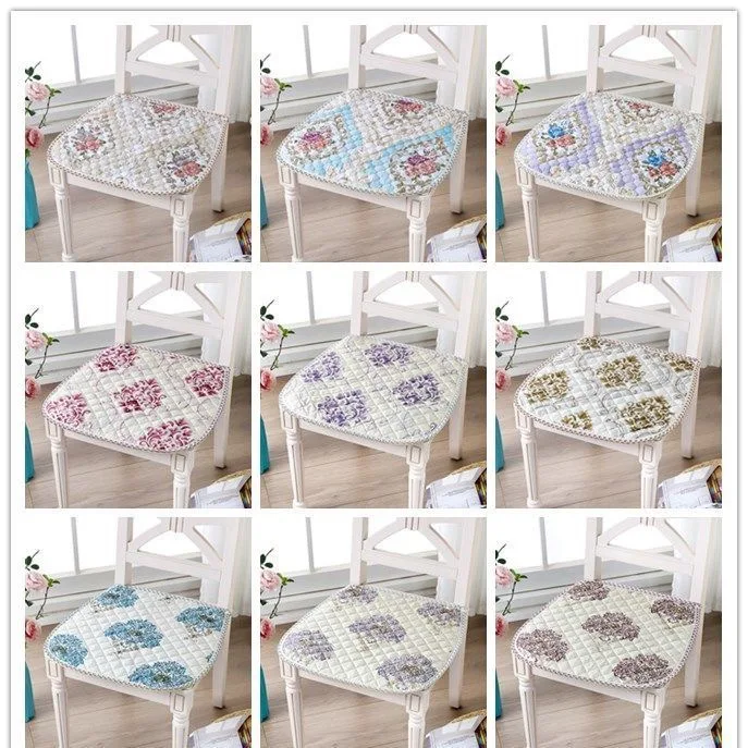 Chair Cushion Non-Slip Super Soft Chair Cushion Decoratif Pastoral For All Seasons Seat Cushion Can Be Fixed On Chair Coussins