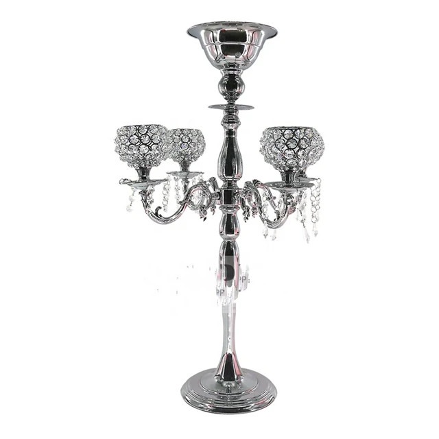 Metal 5-Arms candelabra Candle Holders Metal Table Centerpiece Candelabra Wedding Candle Holder Party  Candlestick