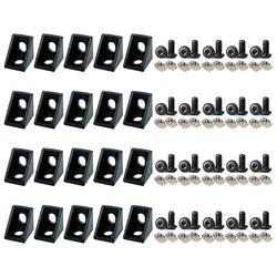 20Pcs Aluminum Profile Connector for Slot 6mm 2020 Series Aluminum Extrusion Profile Rail Accessories
