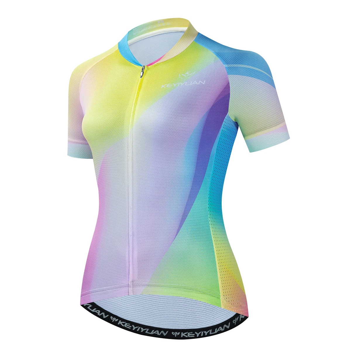 

KEYIYUAN 2023 Retro Cycling Jersey Women Summer Short Sleeve MTB Shirts Bike Top Bicycle Clothing Camisa De Ciclismo Feminina