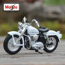 Maisto 1:18 harley-davidson 1952 k modelo de veículos fundidos colecionáveis hobbies motocicleta modelo brinquedos