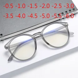 Lunettes de vue rondes rétro pour hommes et femmes, lunettes de myopie finies,-1.5 -2 -2.5 -3 -3.5 -6, lecture + 100 + 150 + 200 + 250 + 300