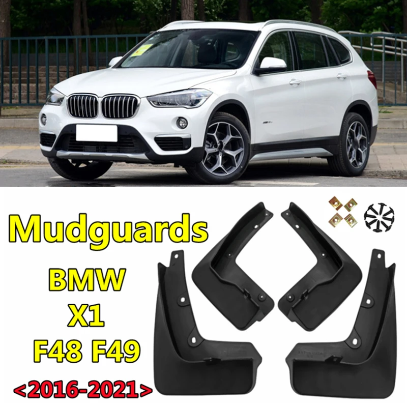 

4pcs Car Exterior Accessories Fender Mudguards For BMW X1 F48 F49 2016-2021 Auto Wheel Mud Flare Flaps Protection Splash Guards