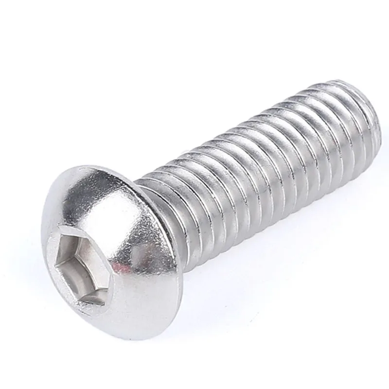 M3M5 stainless steel 304 hex socket pan head round head left handed thread screw 1242