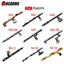1Pcs Power On Off Volume Up/Down Buttons Flex Cable For Xiaomi Mi 9 8 SE 8se 6 6X 5X 4 Mix 3 2 Mix3 Max2 A2 mi6 mi8 Repair Parts