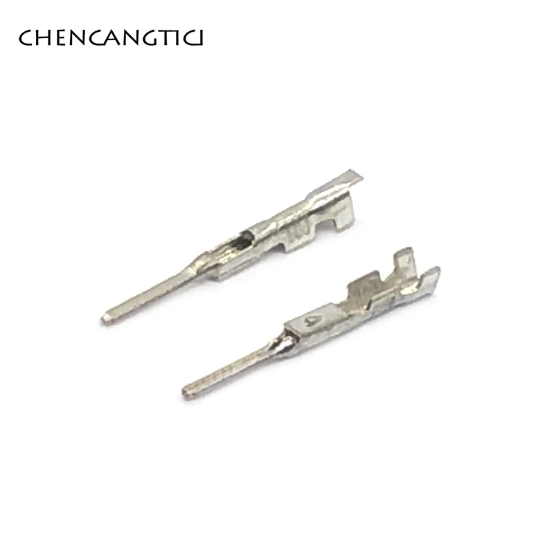 

50 Pcs Crimp Terminal 0.4 MM Splice Pins H62 Brass Tinned Automotive Connector Socket Terminal DJ612-F0.4A G561