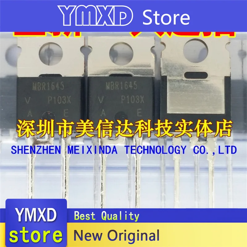 10 قطعة/الوحدة جديد الأصلي MBR1645 B1645 شوتكي الثنائيات إلى-220 في الأسهم