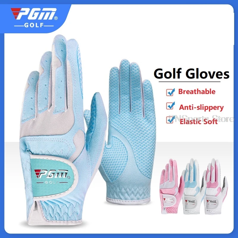 

1 Pair Golf Women Gloves Left Hand Right Hand Gloves Ladies Golf Sports Non-Slip Breathable Mittens Bicycle Cycling Motorcycle