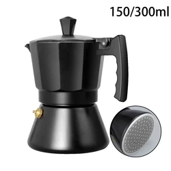 Aluminum Moka Italian Mocha Pot Espresso Coffee Maker Induction Cooker Percolator Stove Top Pot Coffee Machine 3cup 6cup