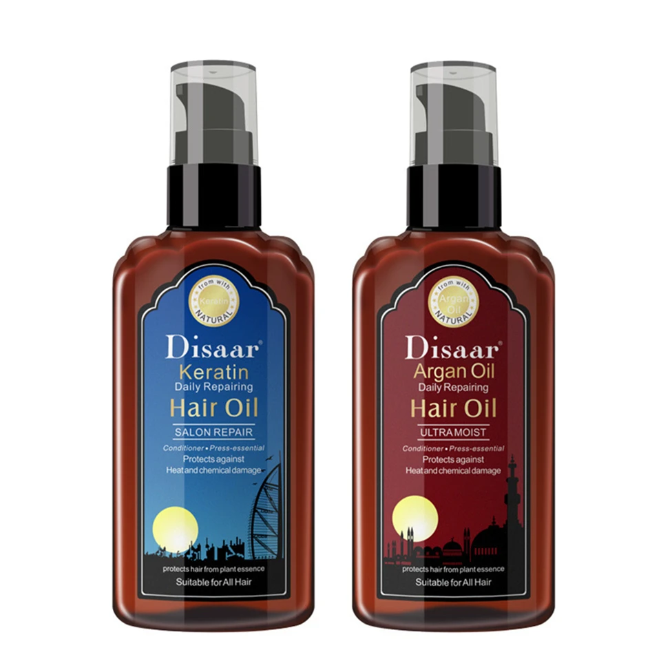 

120ml Pure Keratin Argan Oil Care Hair & Scalp Treatment Moisturizing Hair Easily Absorbed Oils Increase the Gloss Repair Hair