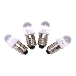 Ampoule LED E10 DC 3V 4.5V, indicateur, lampe de poche à l'ancienne, 5 pièces