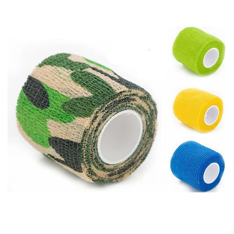 10Pcs 5cmX4.5M Disposable Tattoo Self-adhesive Elastic Grip Bandage Wrap Sport Tape Body Art Tattoo Accesories