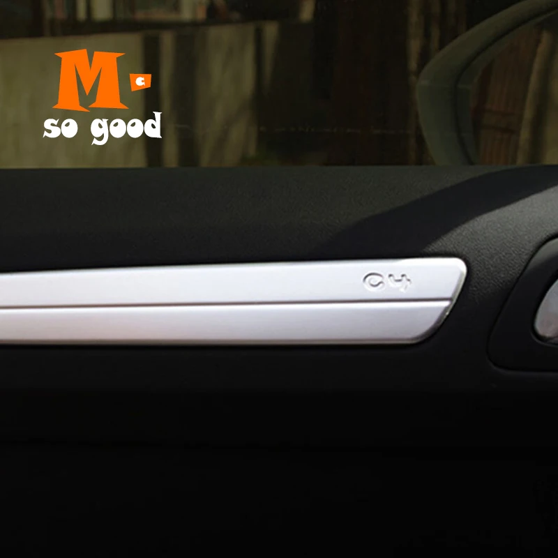 

Матовый корпус Авто аксессуары украшения Стайлинг наклейка 2016 4 шт. для Citroen C4 Автомобильная Дверь полоса для отделки интерьера крышка отделка